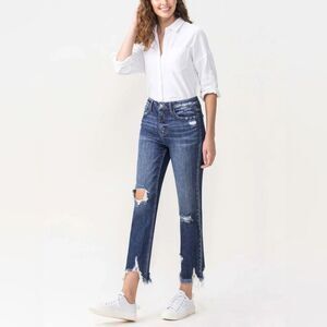 💲2️⃣0️⃣ Bundled ✔️Lovervet By VERVET Womens Dark RINSE Blue Jeans "JACKIE" Sz 8